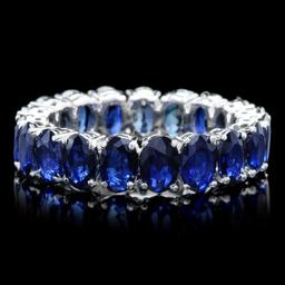 14k White Gold 10.00ct Sapphire Ring