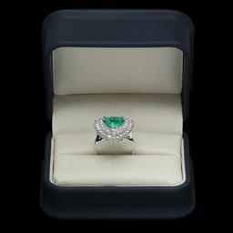 14K Gold 2.28 Emerald 1.70 Diamond Ring