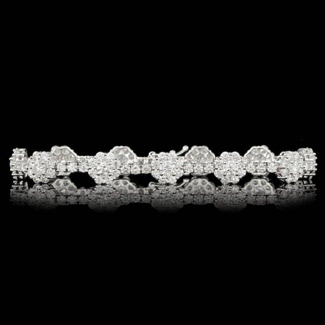 18k White Gold 9.30ct Diamond Bracelet