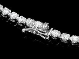 18k White Gold 11.60ct Diamond Necklace