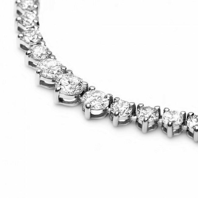 18k White Gold 8.50ct Diamond Necklace