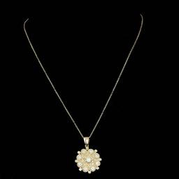 14k Yellow Gold 2.85ct Diamond Pendant