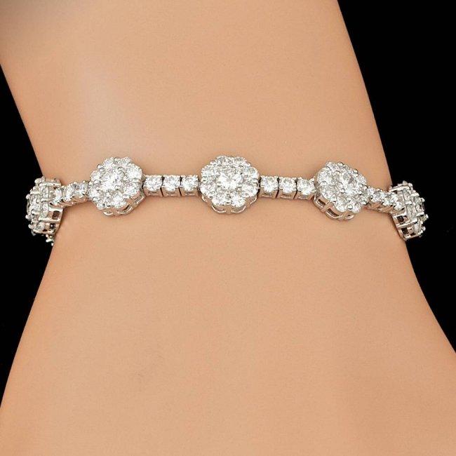 18k White Gold 9.50ct Diamond Bracelet