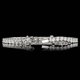 14k White Gold 7.50ct Diamond Bracelet