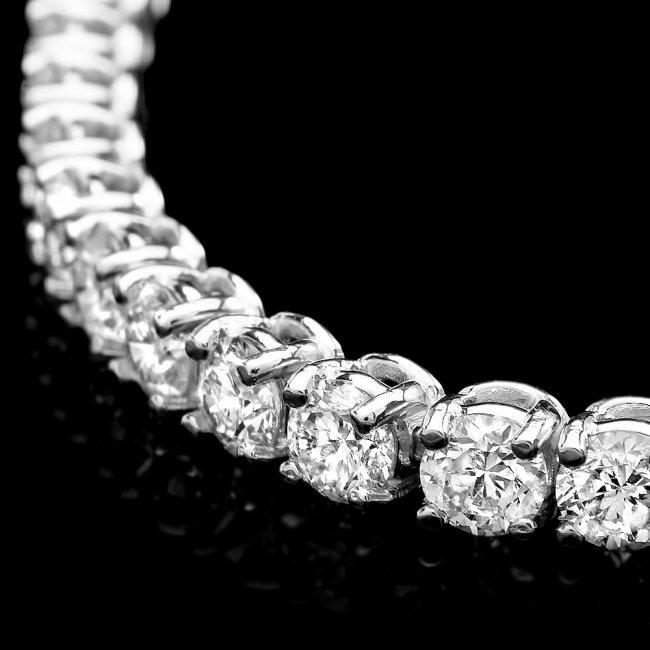 14k White Gold 6.60ct Diamond Bracelet