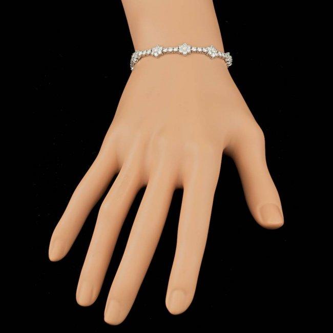 18k White Gold 6.80ct Diamond Bracelet