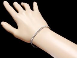 18k White Gold 4.50ct Diamond Bracelet