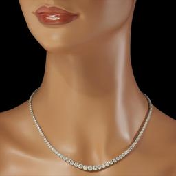 18K Gold 13.67ct Diamond Necklace
