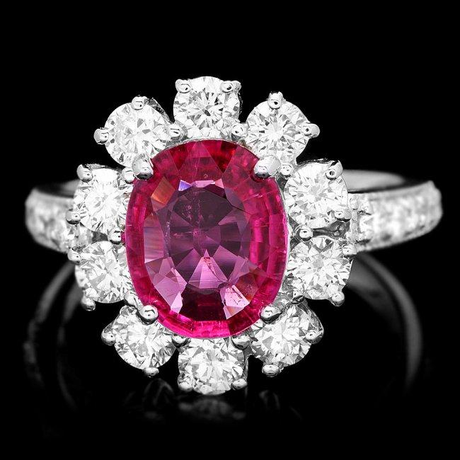 14k Gold 1.50ct Tourmaline 1.55ct Diamond Ring