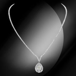 18K Gold 14.86cts Diamond Necklace