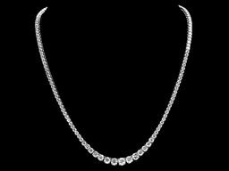 18k White Gold 13.00ct Diamond Necklace