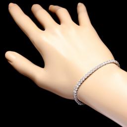 18k White Gold 5.00ct Diamond Bracelet