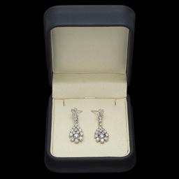 14K Gold 2.97ct Diamond Earrings