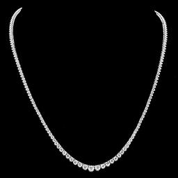 18k White Gold 7.00ct Diamond Necklace