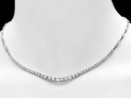 18k White Gold 5.80ct Diamond Necklace