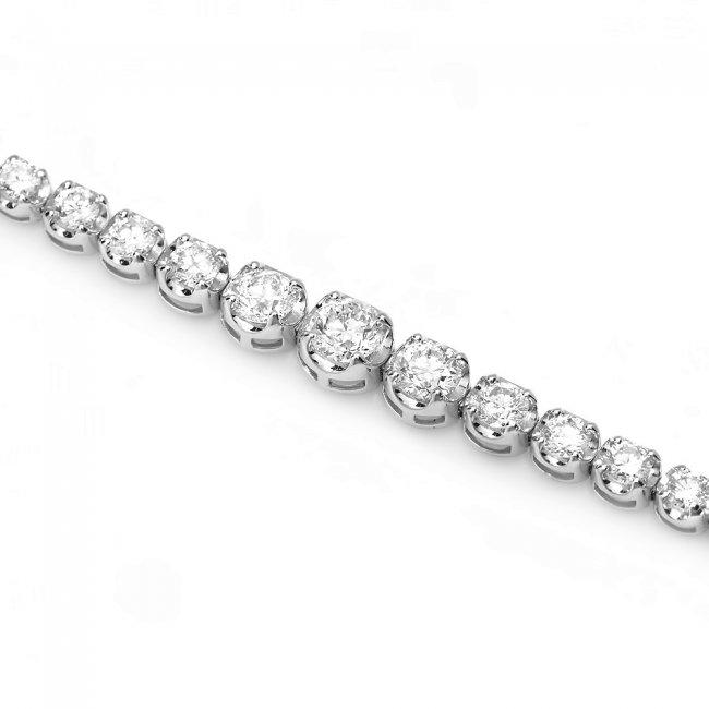 18k White Gold 4.50ct Diamond Bracelet