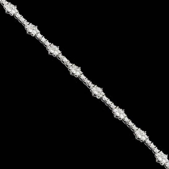 18k White Gold 6.80ct Diamond Bracelet