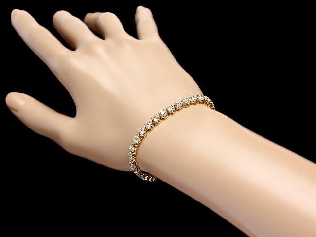 18k Yellow Gold 7.60ct Diamond Bracelet