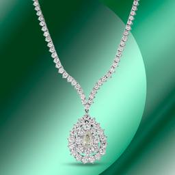 18K Gold 14.75cts Diamond Necklace