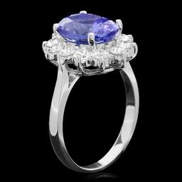 14k Gold 3.50ct Tanzanite 1.00ct Diamond Ring