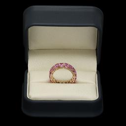 14K Gold 10.28ct Pink Sapphire Ring