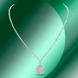 18K Gold 14.75cts Diamond Necklace