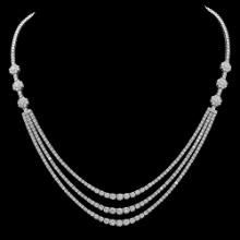 18K Gold 11.50ct Diamond Necklace