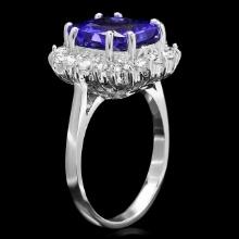 14k Gold 4.00ct Tanzanite 0.90ct Diamond Ring