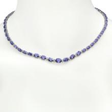 14K Gold 23.52ct Tanzanite 1.05ct Diamond Necklace