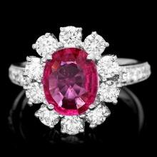 14k Gold 1.50ct Tourmaline 1.55ct Diamond Ring