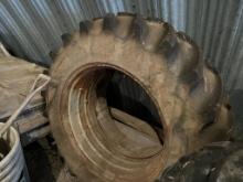 2X 18.4-38 TIRES AND RIMS 5