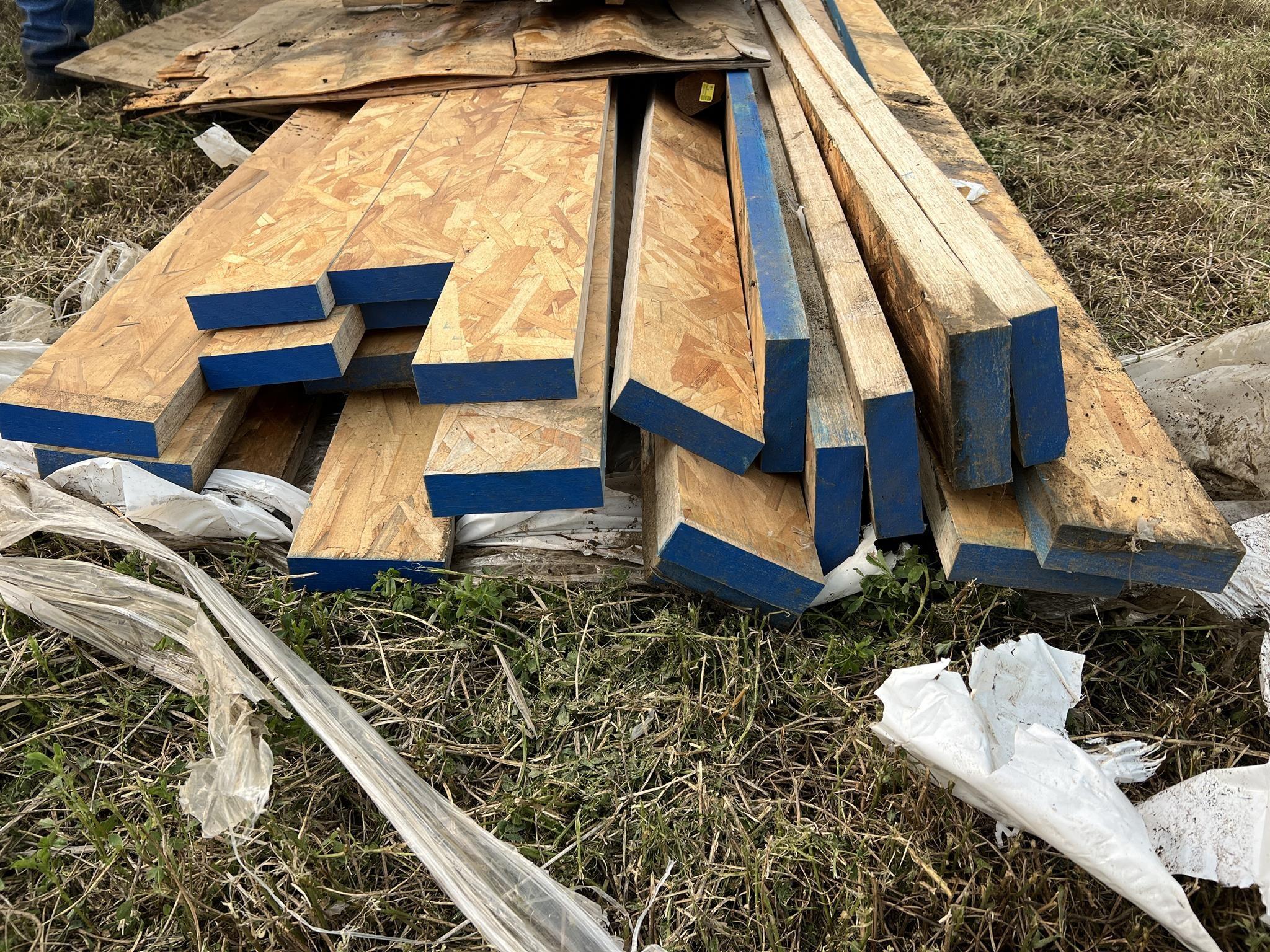 BUNDLE OF PLY WOOD 6"X 16FT BOARDS 468
