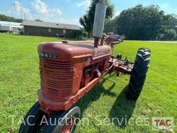 1949 Farmall H Row Crop Tractor with Rotary Cutter Attachment