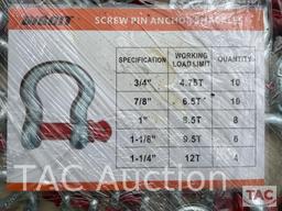 (38) New Screw Pin Anchor Shackles