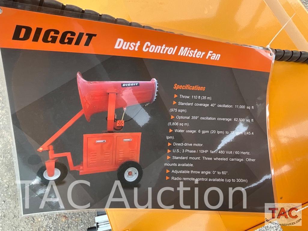 New Diggit DH35 Towable Dust Control Mister Fan