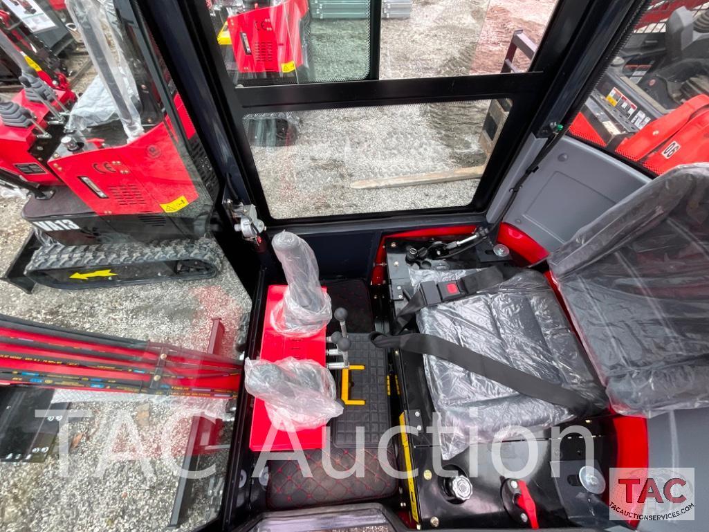 New 2023 MIVA Enclosed Cab Mini Excavator