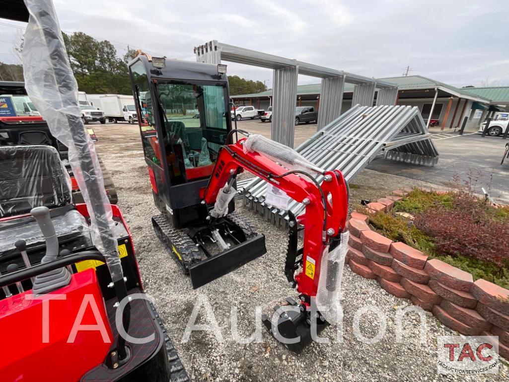 New 2023 MIVA Enclosed Cab Mini Excavator