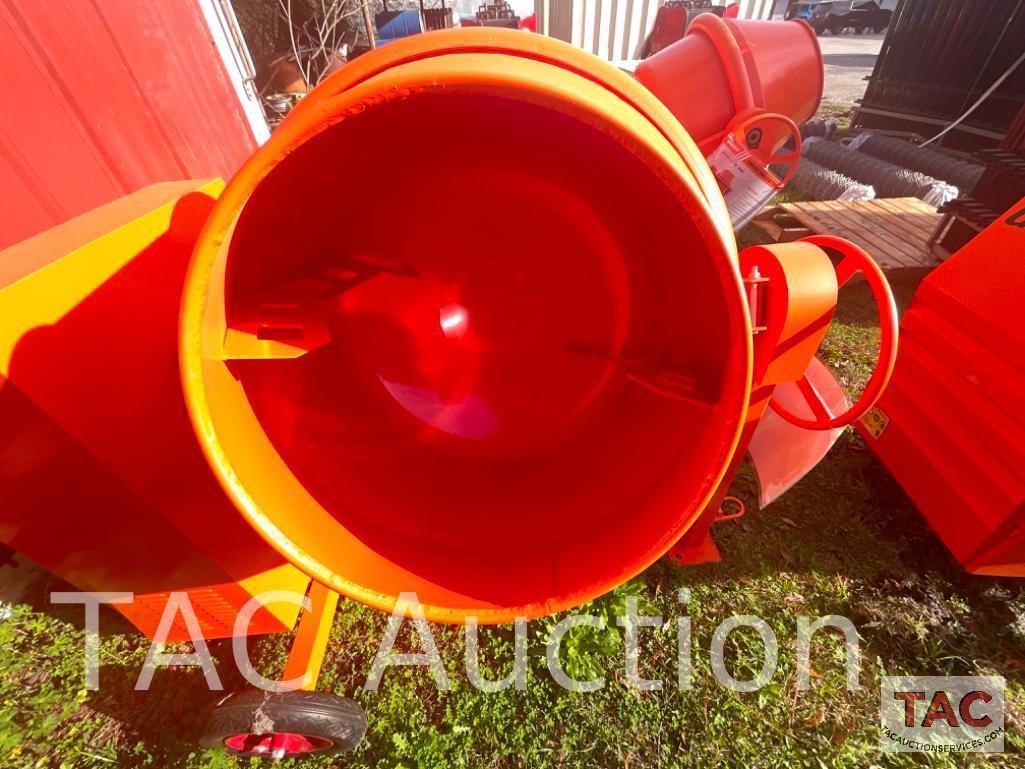 New 12 CU ft Steel Drum Concrete Mixer