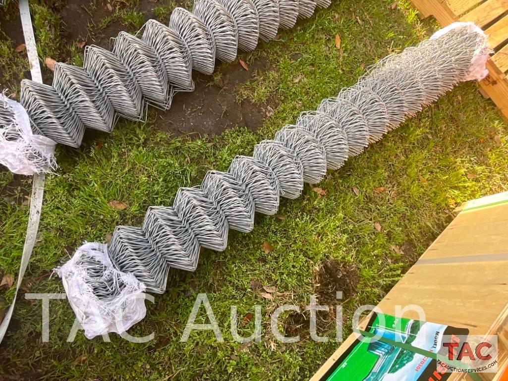 New Roll Of 70in Tall Chain Link Fence