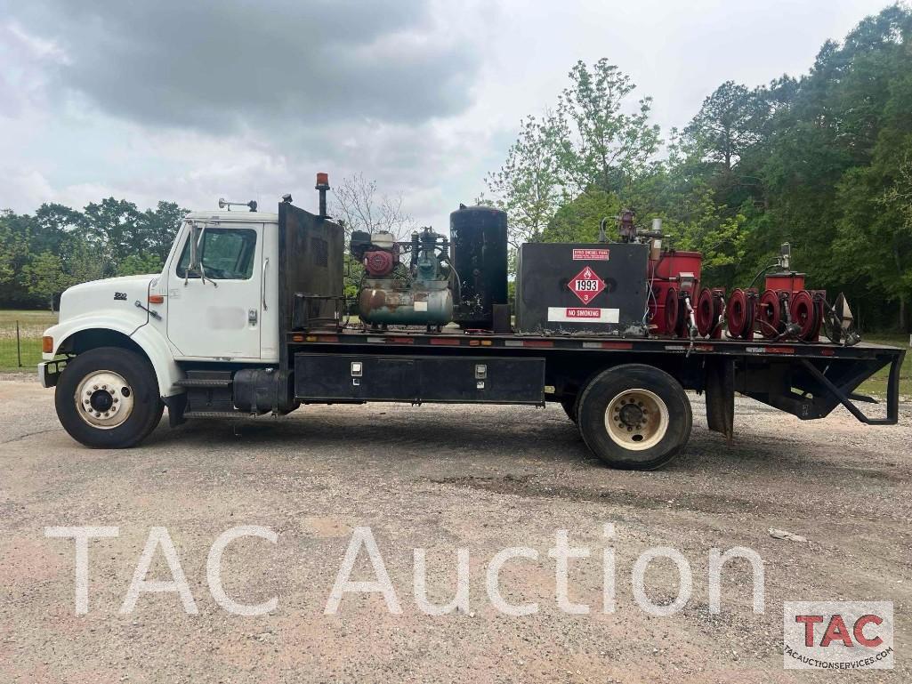 1999 International 4700 Flatbed Fuel Truck