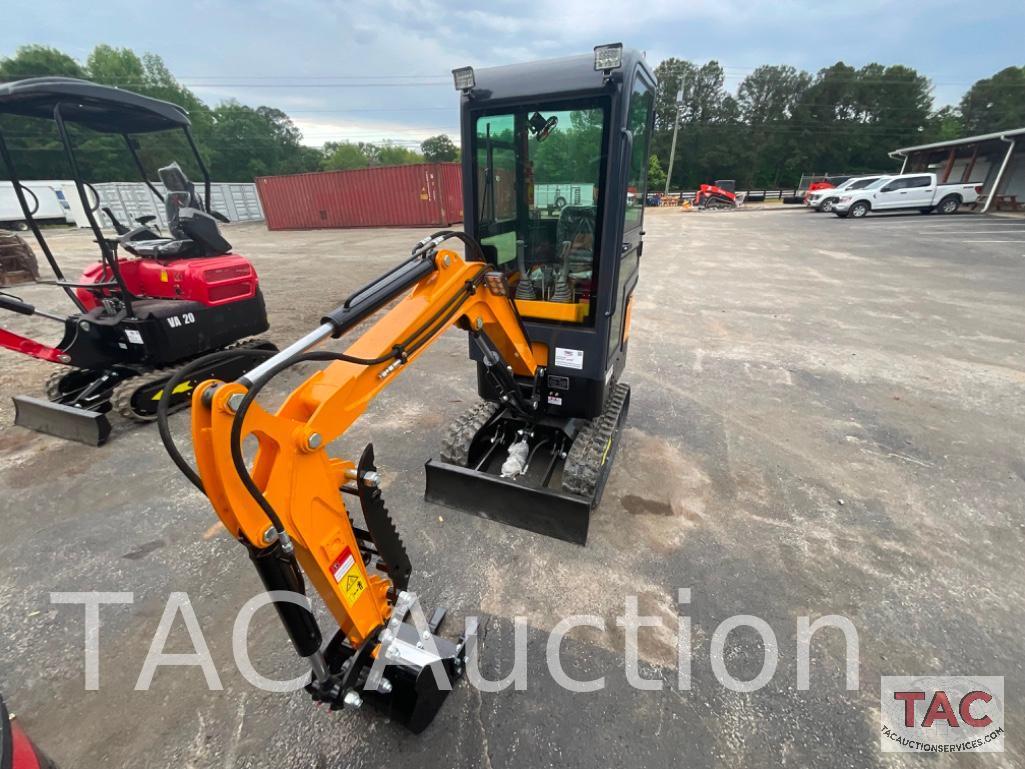 New MIVA VA13C Enclosed Cab Mini Excavator