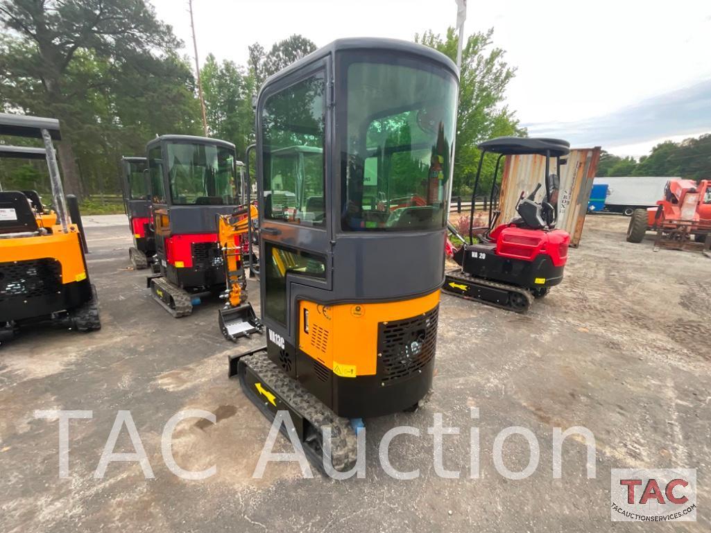 New MIVA VA13C Enclosed Cab Mini Excavator