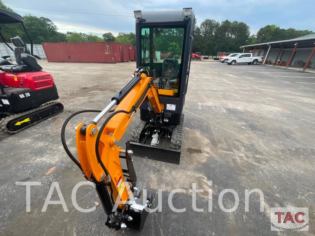 New MIVA VA13C Enclosed Cab Mini Excavator