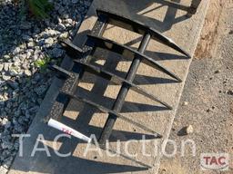 New 19in Mini Excavator Rake Attachment