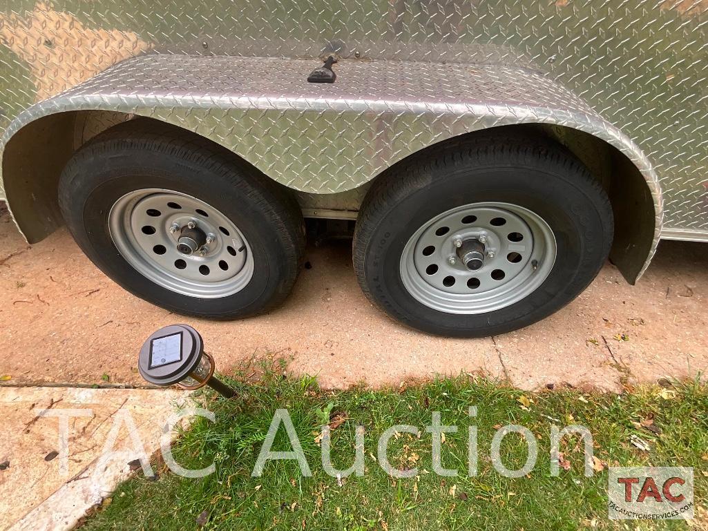 2018 Rock Solid Cargo Enclosed Camper Trailer 7x16