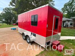 2018 Rock Solid Cargo Enclosed Camper Trailer 7x16