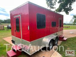 2018 Rock Solid Cargo Enclosed Camper Trailer 7x16