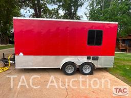 2018 Rock Solid Cargo Enclosed Camper Trailer 7x16