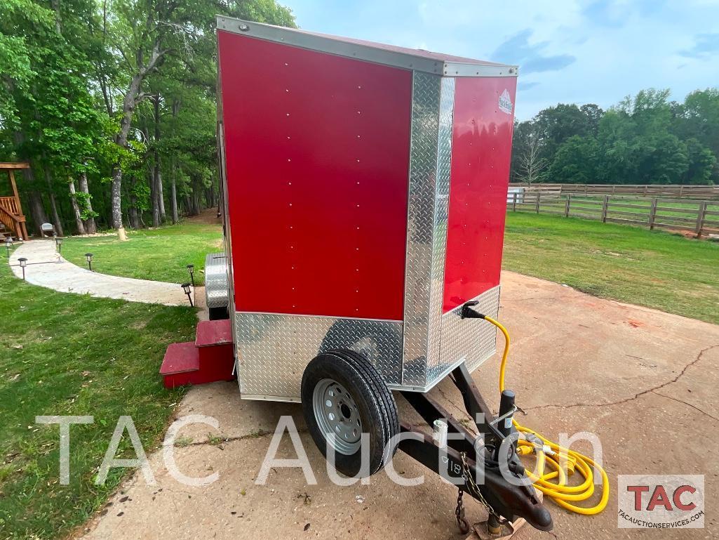 2018 Rock Solid Cargo Enclosed Camper Trailer 7x16
