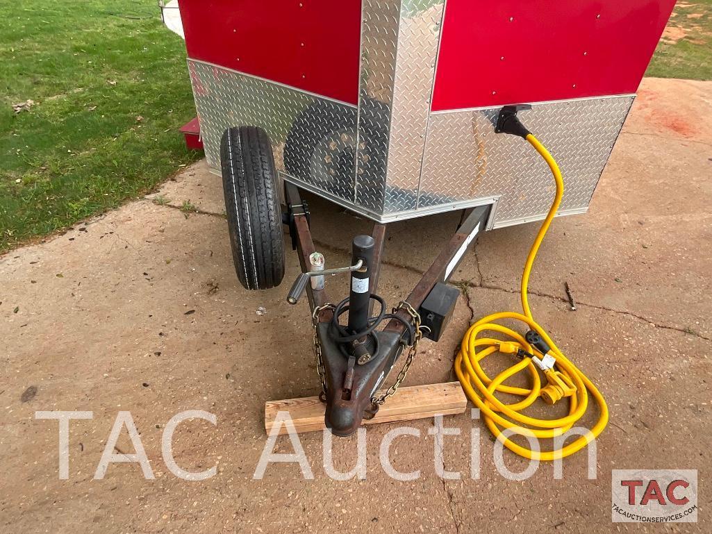 2018 Rock Solid Cargo Enclosed Camper Trailer 7x16
